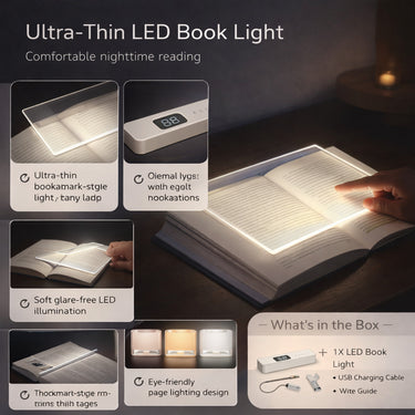 Rechargeable Thin Flat Panel LED Book Light - Image 4