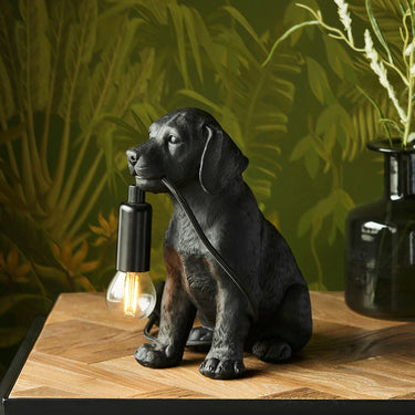 Resin Labrador Puppy Table Lamp With Inline Switch - Image 6