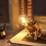 Resin Mouse Table Lamp With Light Bulb - Image 1