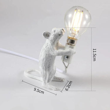 Resin Mouse Table Lamp With Light Bulb - Image 8
