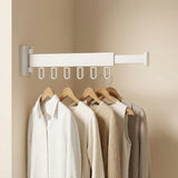 Retractable Wall Drying Rack Foldable Clothes With Mounted Design For Indoor And Outdoor Use - Image 16