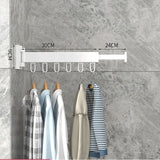 Retractable Wall Drying Rack Foldable Clothes With Mounted Design For Indoor And Outdoor Use - Image 9