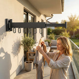 Retractable Wall Drying Rack With Space-Saving Design To Reclaim Valuable Floor Space - Image 2