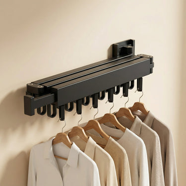 Retractable Wall Drying Rack With Space-Saving Design To Reclaim Valuable Floor Space - Image 3