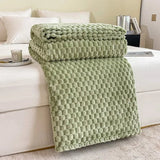 Samtwolke Cozy Velvet Blanket With Ultra-Soft Checkered Pattern - Image 7