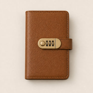 Savings Notebook With 3-Digit Resettable Lock Slim Profile Cash Organizer - Image 12