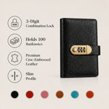 Savings Notebook With 3-Digit Resettable Lock Slim Profile Cash Organizer - Image 7