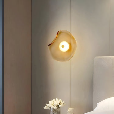 Sculpted Glass Wall Light With Up-And-Down Illumination - Image 3