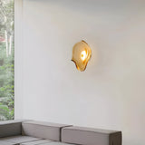Sculpted Glass Wall Light With Up-And-Down Illumination - Image 4
