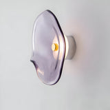 Sculpted Glass Wall Light With Up-And-Down Illumination - Image 6