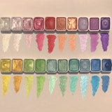 Shimmer Watercolor Paint Set 20 Vibrant With Glitter Effect For Luminous Artwork - Image 2