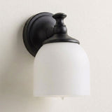 Short Arm Wall Sconce With Frosted Shade - Image 24