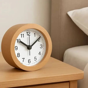 Silent LED Wooden Alarm Clock - Image 3