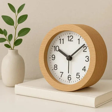 Silent LED Wooden Alarm Clock - Image 6