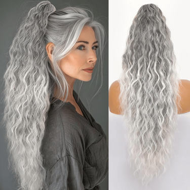 Silkipony Drawstring Ponytail Extension For Instant Voluminous Salon-Worthy Hair - Image 3