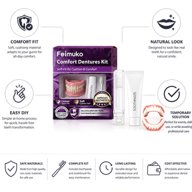 Snap On Veneers Kit With Custom Moldable Comfort Fit For Natural-Looking Smile - Image 8
