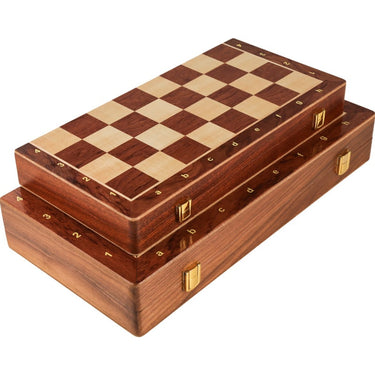 Solid Wood Set Wooden Chess Board - Image 1
