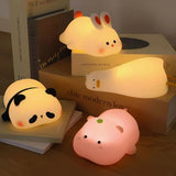 Squeezable Night Light With Timer Rechargeable Silicone LED - Image 1
