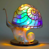Stained Glass Animal-Shaped Tiffany Table Lamp With LED Light - Image 14
