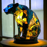 Stained Glass Animal-Shaped Tiffany Table Lamp With LED Light - Image 12