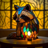 Stained Glass Animal-Shaped Tiffany Table Lamp With LED Light - Image 11