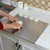 Stainless Steel Cutting Board With Spill Guard For Clean Food Prep Non-Porous Dishwasher Safe Surface - Image 1