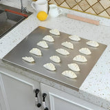 Stainless Steel Cutting Board With Spill Guard For Clean Food Prep Non-Porous Dishwasher Safe Surface - Image 3