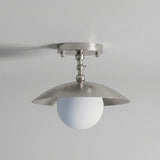 Surface Ceiling Lamp With Dome Shade And Adjustable Arm - Image 4