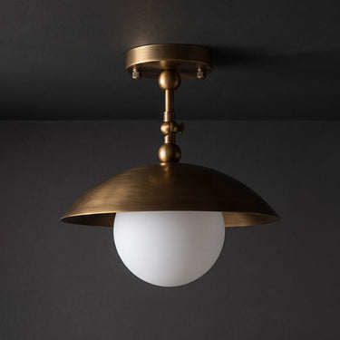 Surface Ceiling Lamp With Dome Shade And Adjustable Arm - Image 7