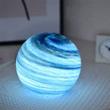 Swirled Glass Moon Table Lamp With Remote Control - Image 2