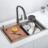 Swivelux Kitchen Faucet With Pull-Out Sprayer And 360-Degree Swivel - Image 2