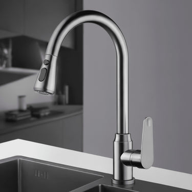 Swivelux Kitchen Faucet With Pull-Out Sprayer And 360-Degree Swivel - Image 8