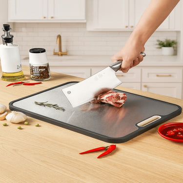 Titanium Cutting Board Double-Sided Non-Slip Prep Surface With Juice Groove - Image 1