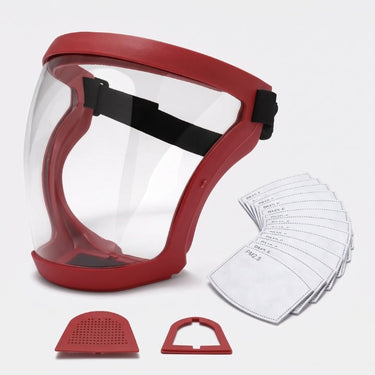 Transparent Full Face Shield With Replaceable Filters Lightweight 210g - Image 7