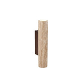 Travertine LED Up And Down Wall Light With Japandi Glow - Image 2