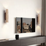 Travertine LED Up And Down Wall Light With Japandi Glow - Image 7