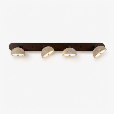 Travertine Wall Light With Dome Shades - Image 1