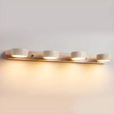 Travertine Wall Light With Wooden Base And Integrated LED - Image 7
