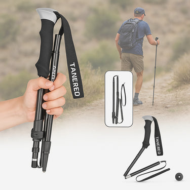 Trekking Poles For Men Lightweight Foldable Hiking Walking Sticks With Quick-Lock - Image 6