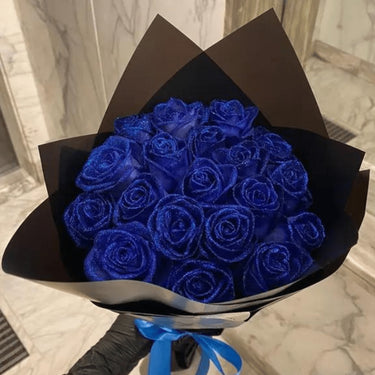 Valentine's Day Glitter Rose Bouquet Artificial Flowers For Home Decor - Image 1