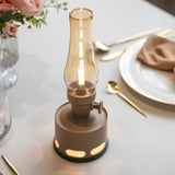 Vintage Rechargeable LED Lantern With Blow-To-Extinguish Function - Image 2