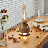 Vintage Rechargeable LED Lantern With Blow-To-Extinguish Function - Image 4