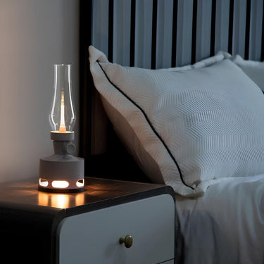 Vintage Rechargeable LED Lantern With Blow-To-Extinguish Function - Image 6