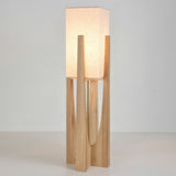 Wabi Sabi Floor Lamp With Handcrafted Fabric Shade - Image 5