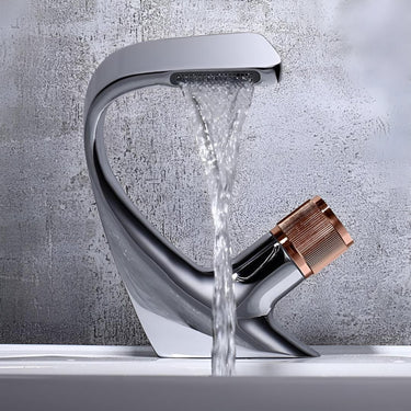 Waterfall Sink Faucet With Single Handle Mixer For Modern Bathrooms - Image 7