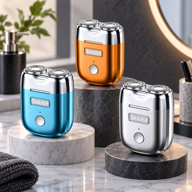 Waterproof Quiet Electric Shaver With Dual Blade System For Sensitive Skin - Image 1