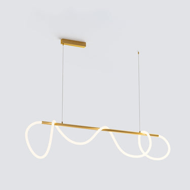 Wavy Rope Modern Linear Chandelier - Image 5