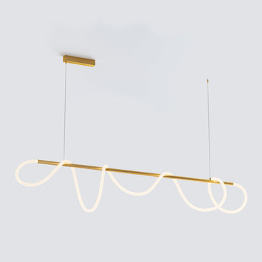 Wavy Rope Modern Linear Chandelier - Image 6