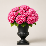 Weatherproof Silk Hydrangea Set With 5 Full Heads For Porch & Patio Decor - Image 5