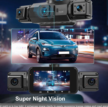 Wireless Car Dash Cam Front And Rear With Night Vision For Full Vehicle Surveillance - Image 9